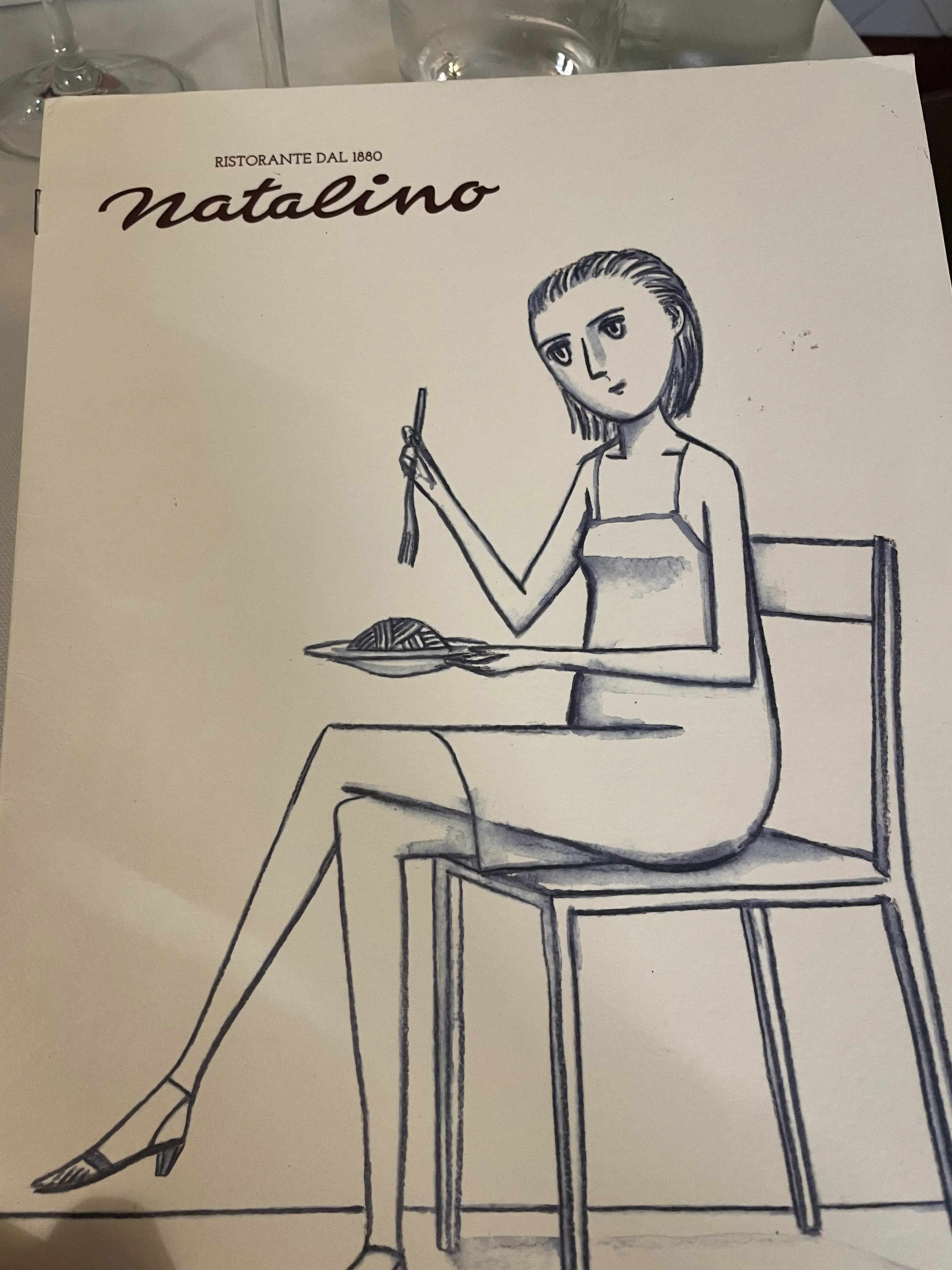 Обложка меню ресторана